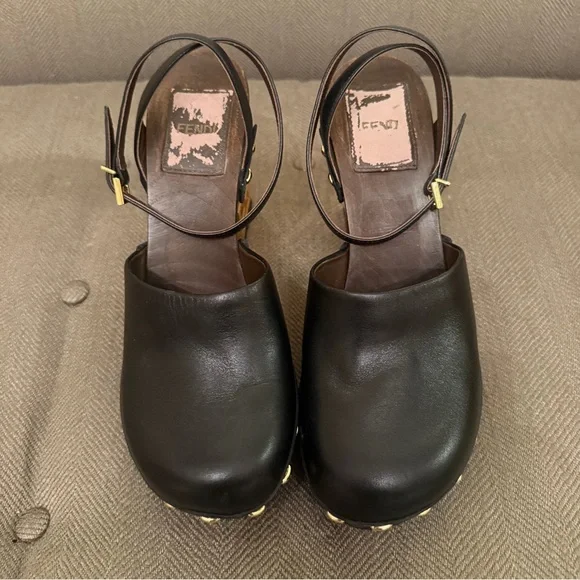 Fendi High Heel Clog Vitello in black Size 38 - Picture 6 of 6